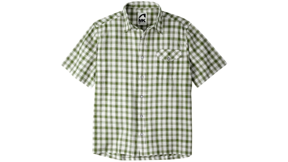 Mountain Khakis Oxbow Short Sleeve Shirt - Men's-Algae/Lily White-Small