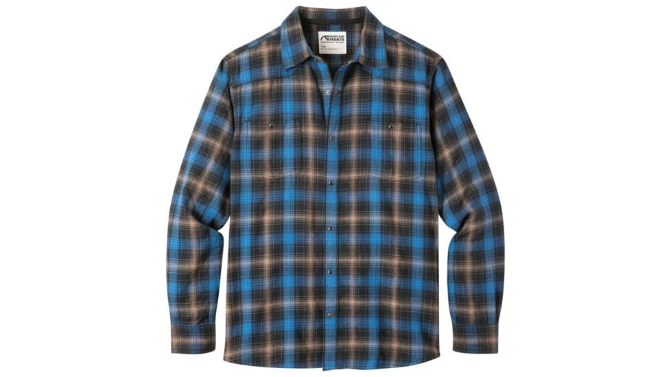 Mountain Khakis Saloon Flannel Shirt - Mens, Black Plaid, Medium, 5756366100