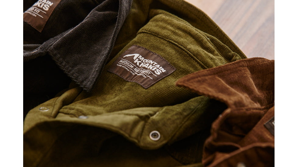 Mountain Khakis Waylon Cord Chore Shirt Relaxed Fit - Mens, Forest Moss, L, N44301FOREST MOSSL