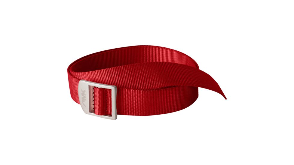 Webbing Belt - Mens-Red-One Size