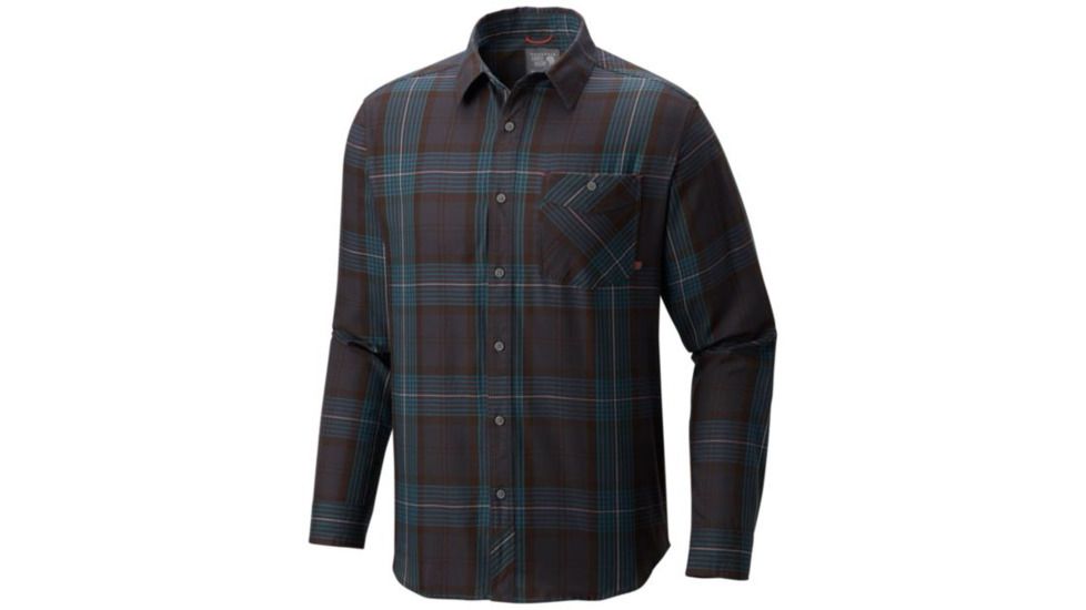 Mountain Hardwear Franklin M LS Shirt-Shark, Shark, XL, 1617431011-XL