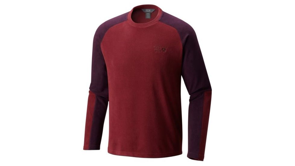 Mountain Hardwear Microchill Lite LS Crew-Cote Du Rhone, Cote Du Rhone, S, 1677881647-S