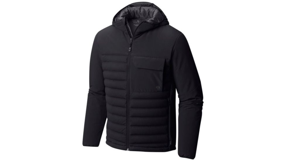 Mountain Hardwear StretchDown HD Hooded W -Black, Black, M, 1732281010-M