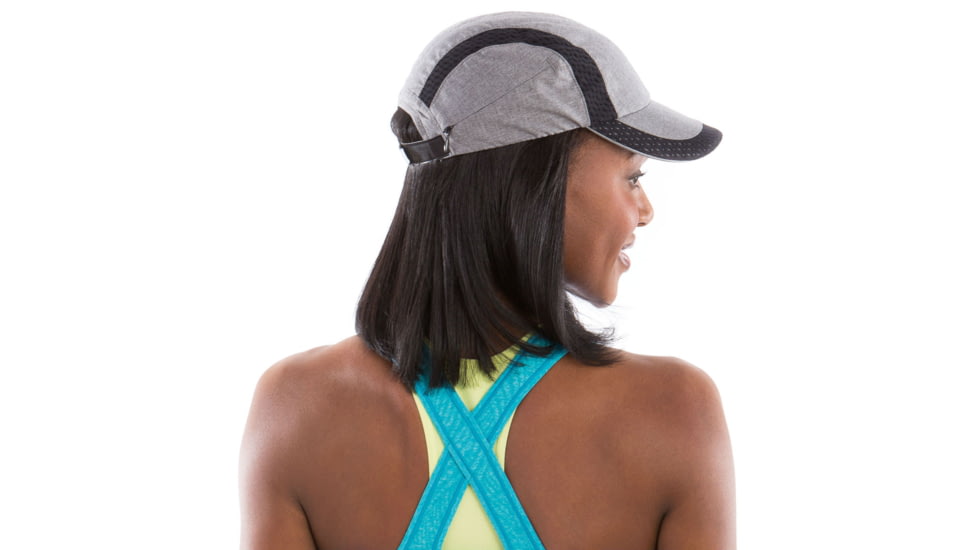 Moving Comfort Endurance Hat - Women's-Ebony Crosshatch