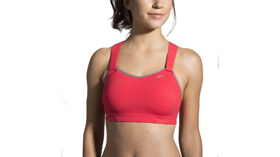 Brooks Juno Bra - Women's-Poppy/Oxford-D-32