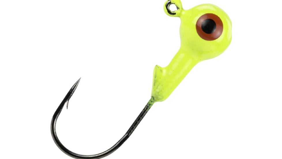 Mr. Crappie Jig Head, 1/32oz, Chartreuse, MRCJH132-1