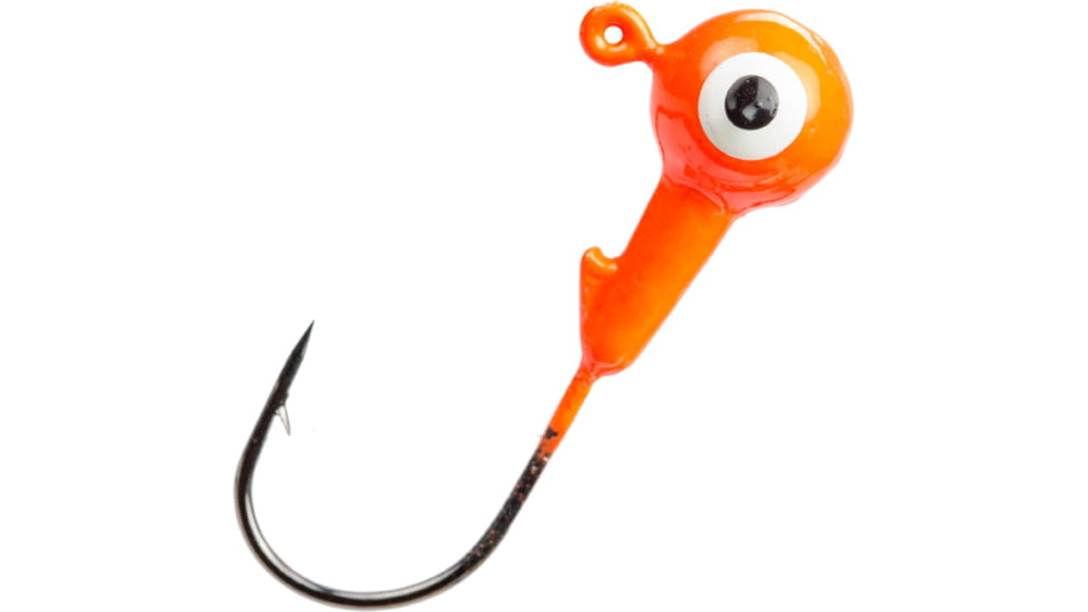 Mr. Crappie Jig Head, 1/8oz, Fluorescent Orange, MRCJH18-236