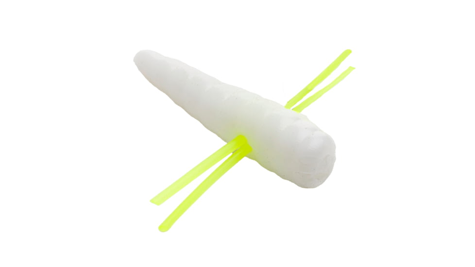 Strike King Mr. Crappie Maxie Waxie Fishing Lure, Soft Plastic Grub, 0.75in, 6-Pack, Red Head, MRCMXWX75-228