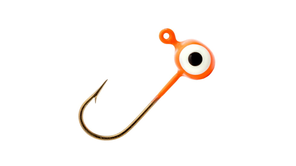 Strike King Mr. Crappie Sausage Head Jighead, Unique Wide Head Shape, Number 6 Hook, 1/16oz, 6-Pack, Magenta, MRCSHJH116-644