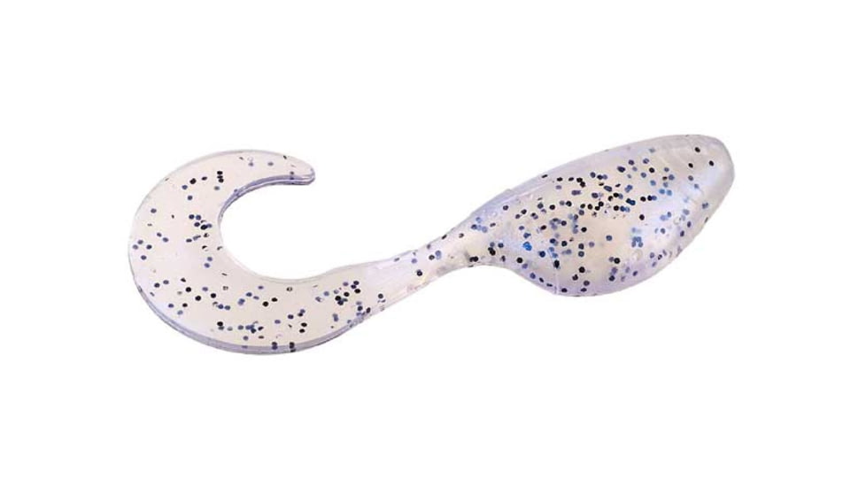 Mr. Crappie by Strike King Shadpole Curlytail, Soft Plastic Curly Tail Grub, Glimmer Blue, 2in, 15-Pack, MRCSPCT-41, MRCSPCT-41