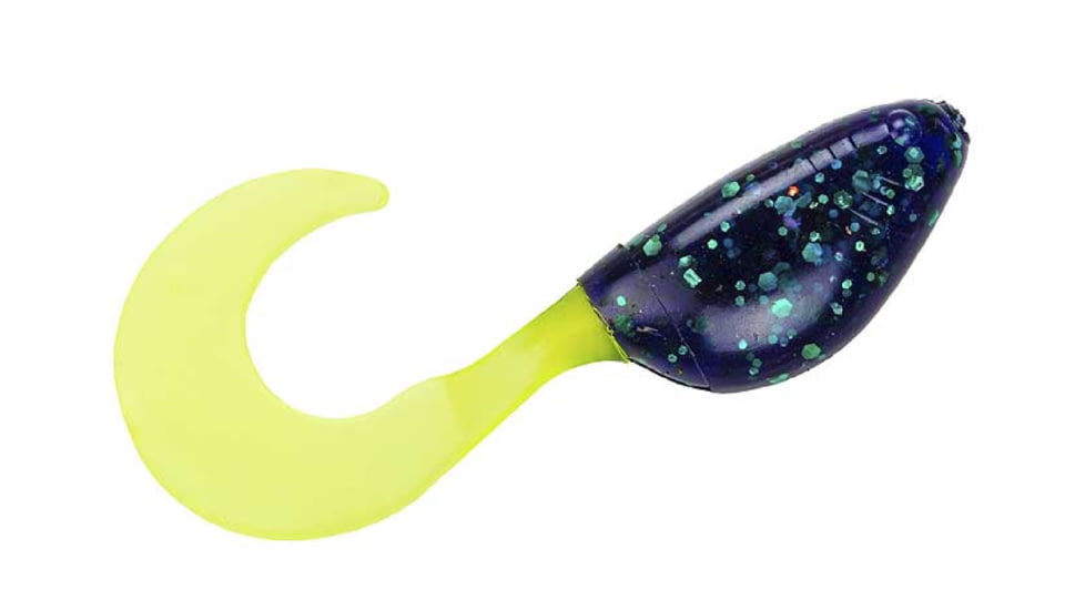 Mr. Crappie by Strike King Shadpole Curlytail, Soft Plastic Curly Tail Grub, Purple Sage, 2in, 15-Pack, MRCSPCT-223, MRCSPCT-223