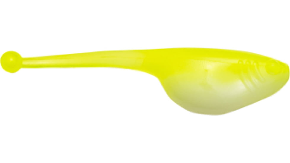 Mr. Crappie Shadpole Glo Soft Bait, Refrigerator White Glow, 2in, MRCSP-186G