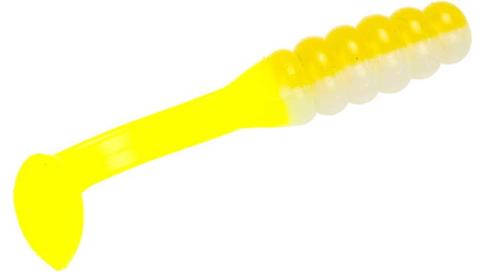 Mr. Crappie by Strike King Slabalicious, Soft Plastic Paddle Tail Grub Fishing Lure, Acid Rain, 2in, 15-Pack, MRCSLC-225, MRCSLC-225