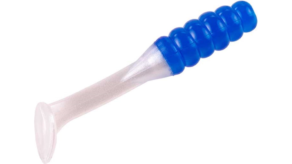 Mr. Crappie by Strike King Slabalicious, Soft Plastic Paddle Tail Grub Fishing Lure, Blue Pearl, 2in, 15-Pack, MRCSLC-185, MRCSLC-185