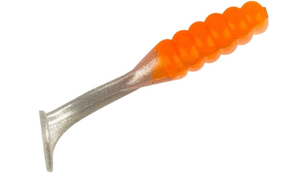 Mr. Crappie by Strike King Slabalicious, Soft Plastic Paddle Tail Grub Fishing Lure, Tennessee Mist, 2in, 15-Pack, MRCSLC-258, MRCSLC-258