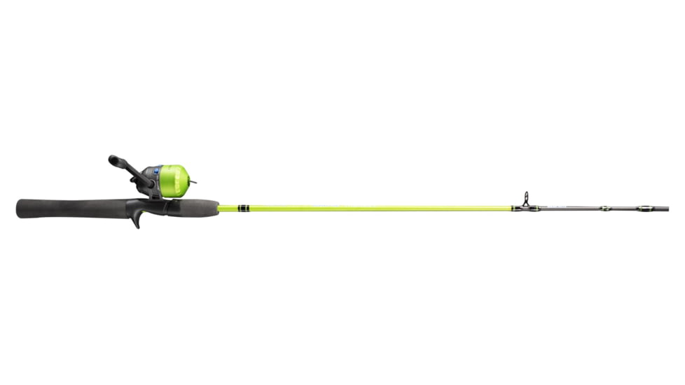 Lew's Crappie Thunder Spincast Reel and Rod Combo, 4ft 6in 2-PC Graphite Rod w/ Light  and Fast, 4.3-1 Ratio, Interchangeable Retrieve, 6lb Line, Green, CTSC46L-2