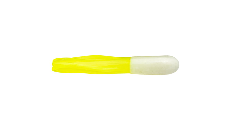 Mr. Crappie Tube Soft Bait, Refrigerator White, 2in, MRCT2-186