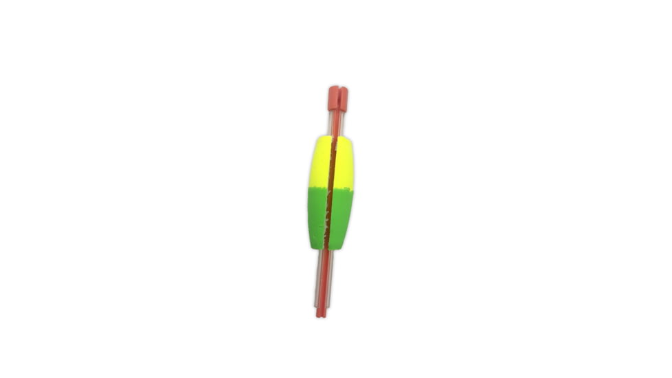 Mr. Crappie Twist On Tw Off Unweighted C 1-1/2in Yellow/Green 2 Pc, M00B-150YG