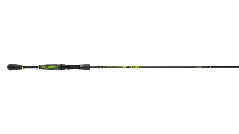 Mr. Crappie Wally Marshall Pro Target Casting Rod, 7ft 1-PC IM-8 Graphite Rod, Medium-Light, Fast, Stainless Steel Guides, Winn Dri-Tac Foregrip, Black/Green, WMPT70ML