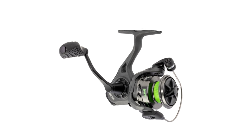 Mr. Crappie Wally Marshall Pro Target Spinning Reel, 100 SZ Reel, 10+1 Bearings, 5.2-1 Ratio, Tanso Tech Frame, Carbon Fiber Drag, Interchangeable Retrieve, Black/Green, WMPT100
