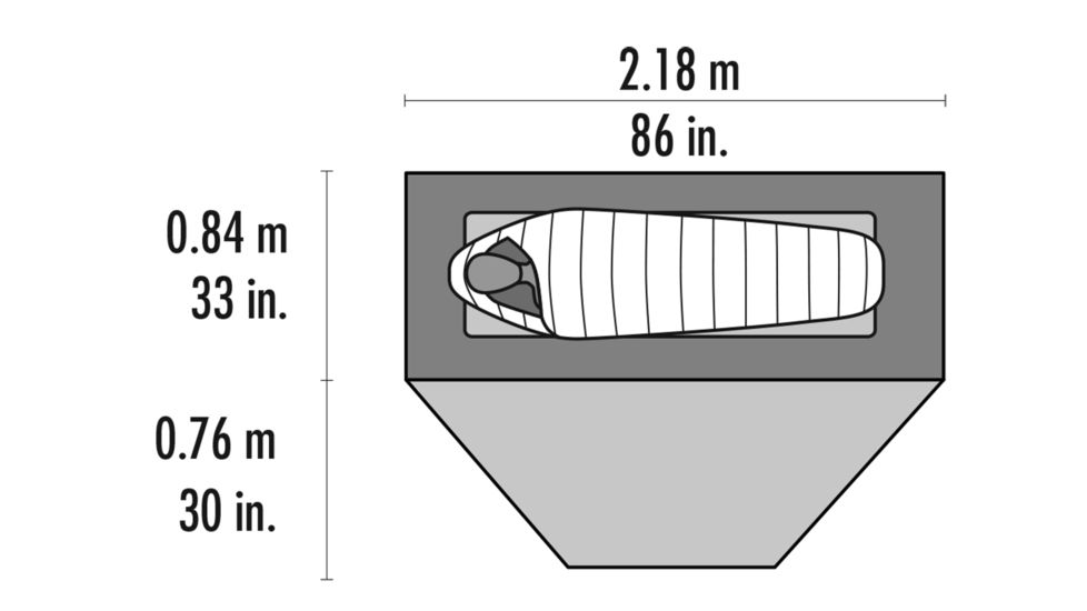 MSR Elixir Tent - 1 Person, 3 Season footprint included, 10310
