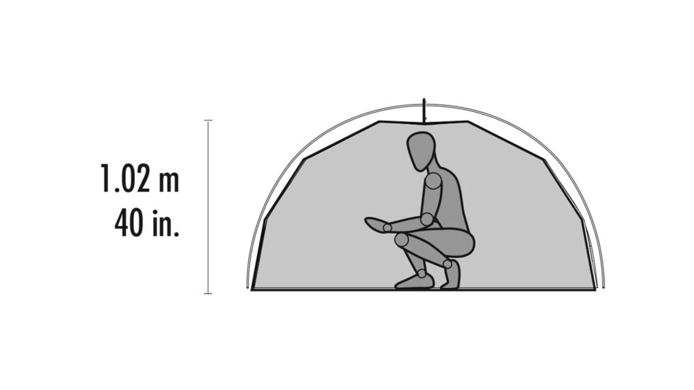 MSR Elixir Tent - 2 Person, 3 Season footprint included, White/Red, 10311