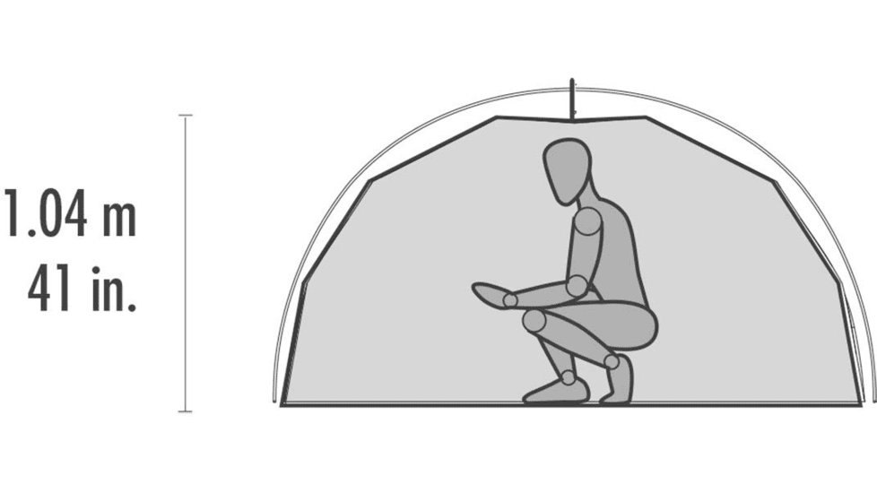 MSR Elixir Tent, 3-Person, White/Red, 10312