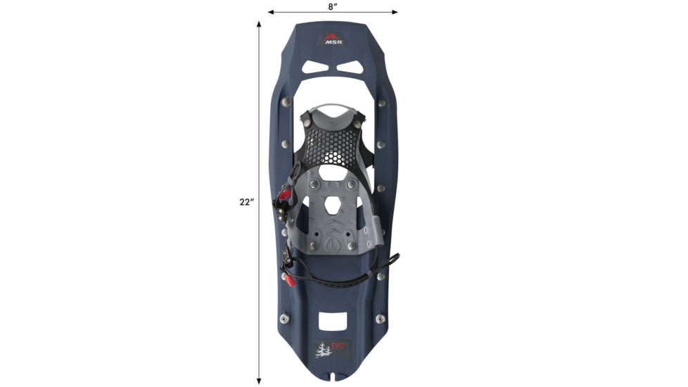 MSR Evo Trail Snowshoes, Midnight, 22 in, 13620