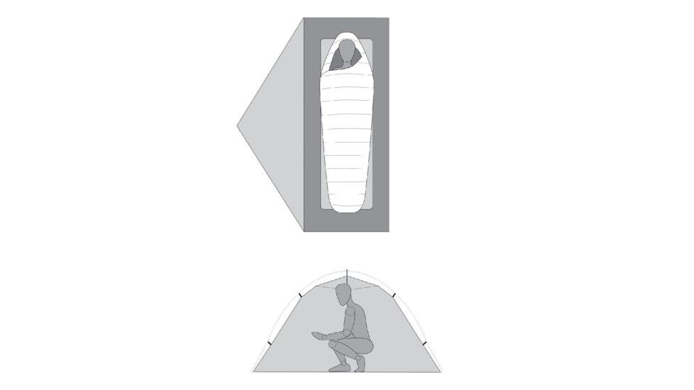 MSR Hubba Hubba LT 1P Tent, Sandstone, 1, 13936
