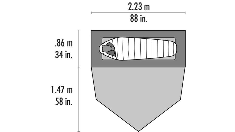 MSR Hubba Tour Tent - 1-Person, 3 Season, 10319