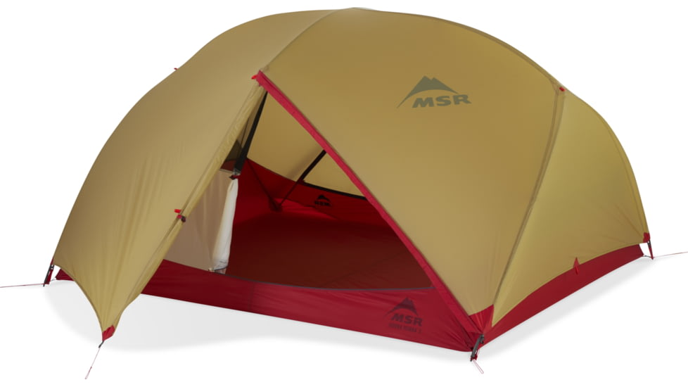 MSR Hubba Hubba 3-Person Backpacking Tent, Sahara, 11507