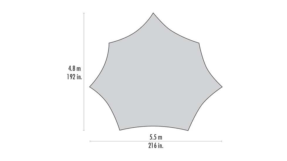 MSR Rendezvous Wing, 200 sq. ft, 12-Person, Amber, 10826