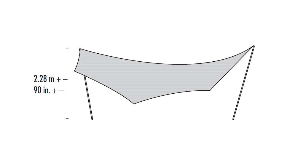 MSR Rendezvous Wing, 200 sq. ft, 12-Person, Amber, 10826