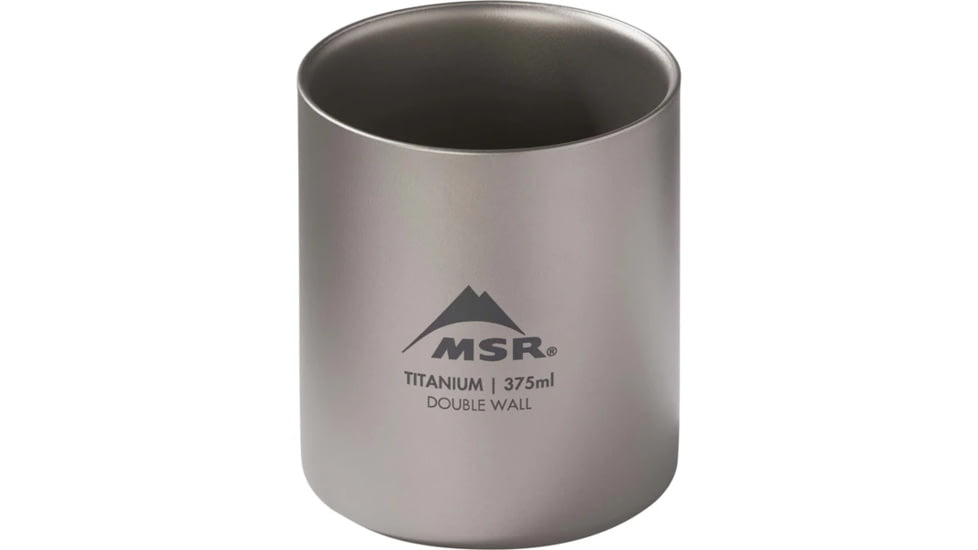 MSR Titan Double Wall Mug, Titanium, 375 ml, 13848