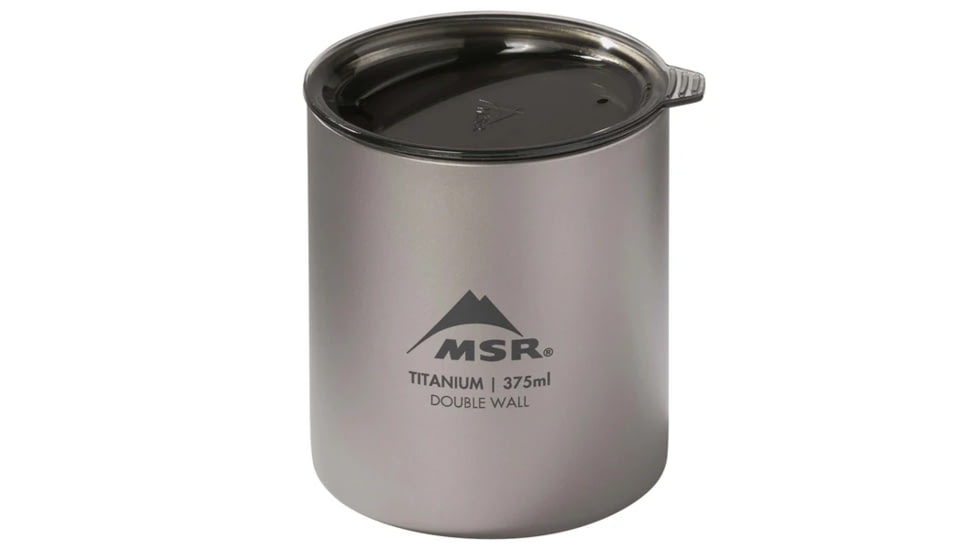 MSR Titan Double Wall Mug, Titanium, 375 ml, 13848