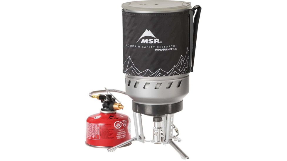 MSR WindBurner Duo Backpacking Stove System, Black, 10366