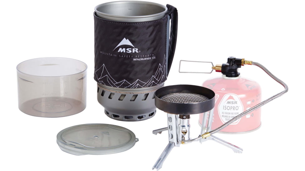 MSR WindBurner Duo Backpacking Stove System, Black, 10366