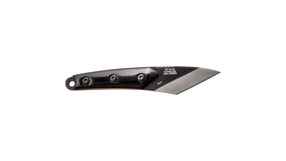 Mtech Wharncliffe Fixed Blade Knife, 1.6 in, 3Cr13 Stainless Steel Stainless Steel, Black, MT-20-93B