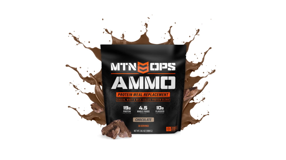 MTN OPS Ammo Protein Meal Replacement Powder, 28 Servings, Chocolate Mint, 1014-MC