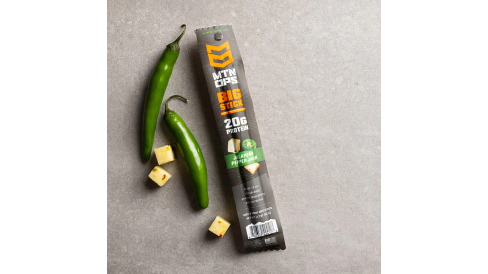 MTN OPS Big Meat Stick, Jalapeno Pepperjack, 1 Serving, 4152191301