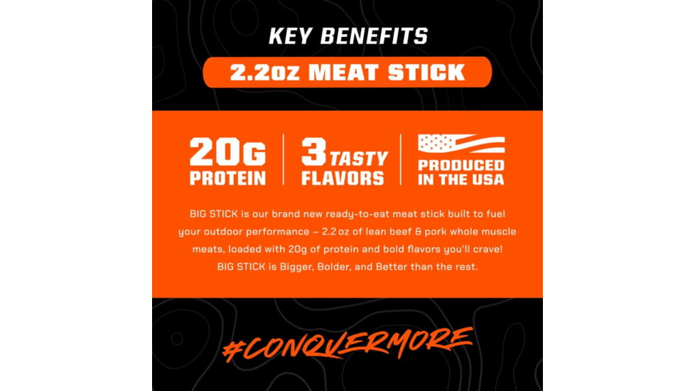 MTN OPS Big Meat Stick, Jalapeno Pepperjack, 1 Serving, 4152191301