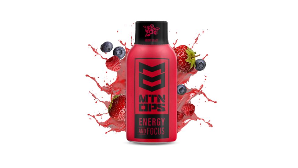 MTN OPS Blaze Energy Shot, 12 Pack, Berry, 2003