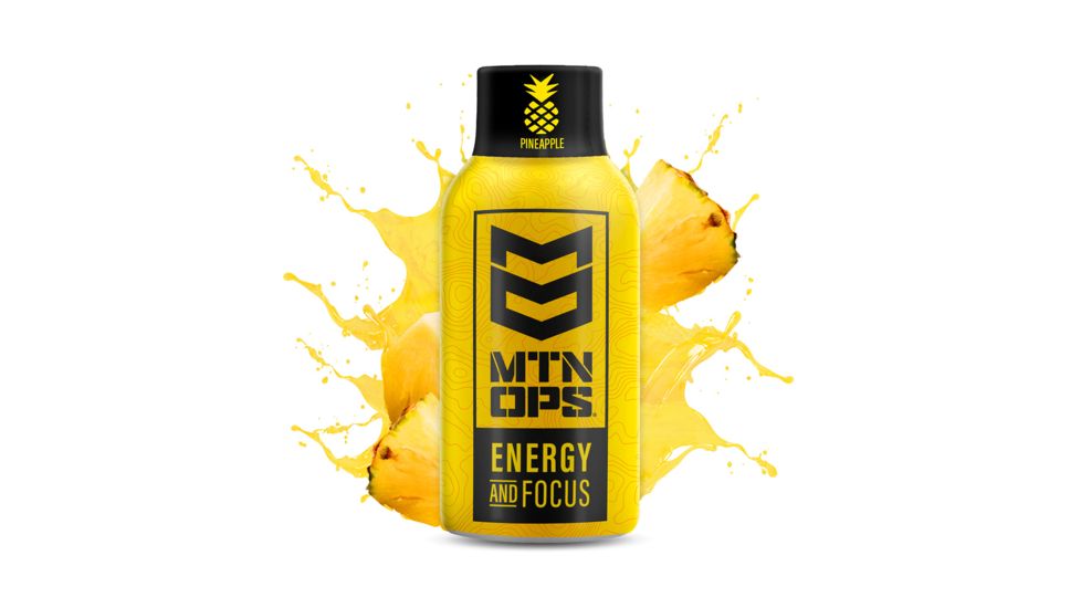 MTN OPS Blaze Energy Shot, 12 Pack, Pineapple, 2003-PA