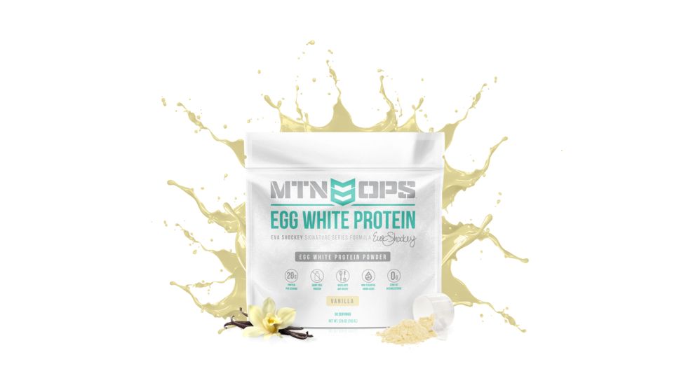 MTN OPS Eva Shockey Egg White Protein Powder, 30 Servings, Vanilla, 2122190130
