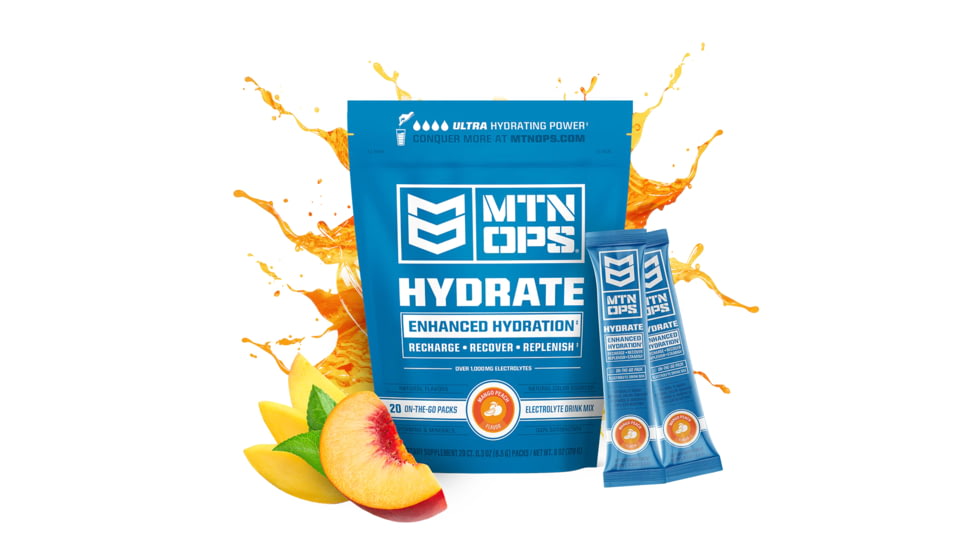 MTN OPS Hydrate Mango Peach Drink Mix, 1.000MG, 1134320320