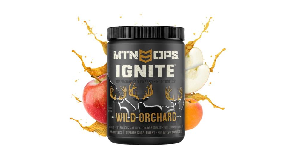 MTN OPS Ignite Seasonal Flavor Drink, Wild Orchard, 45 Serving Tub w Scoop, 1104820145