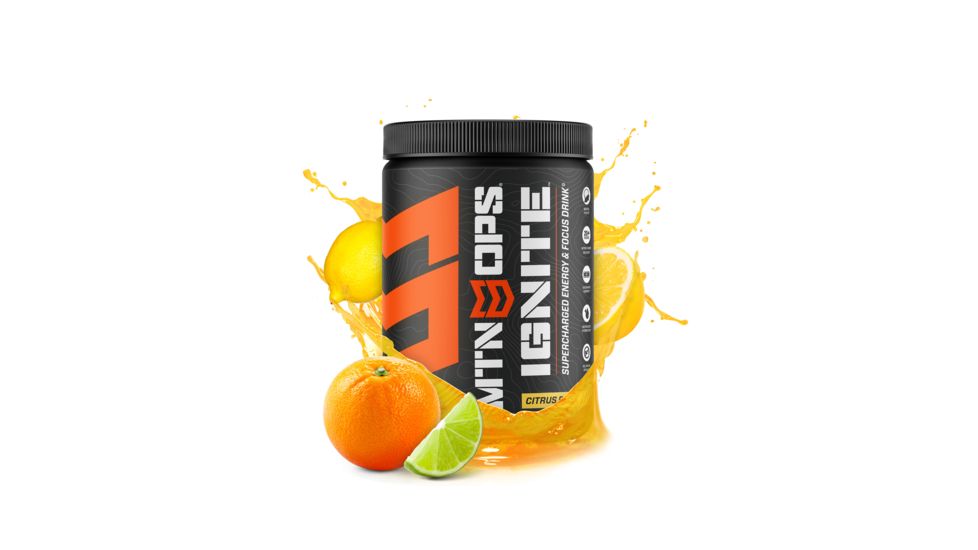 MTN OPS Ignite Supercharged Energy Drink, 45 Serving Tub, Citrus Bliss, 1104210145