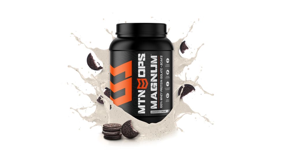 MTN OPS Magnum Whey Protein Powder, 30 Servings, Cookies and Cream, 1025-CO