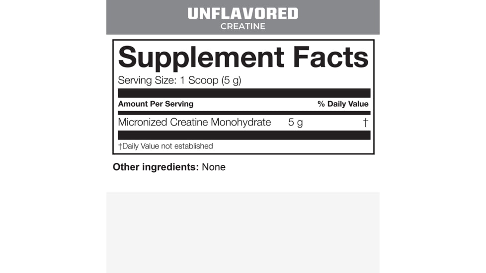 MTN OPS Unflavored Creatine Monohydrate - Tub