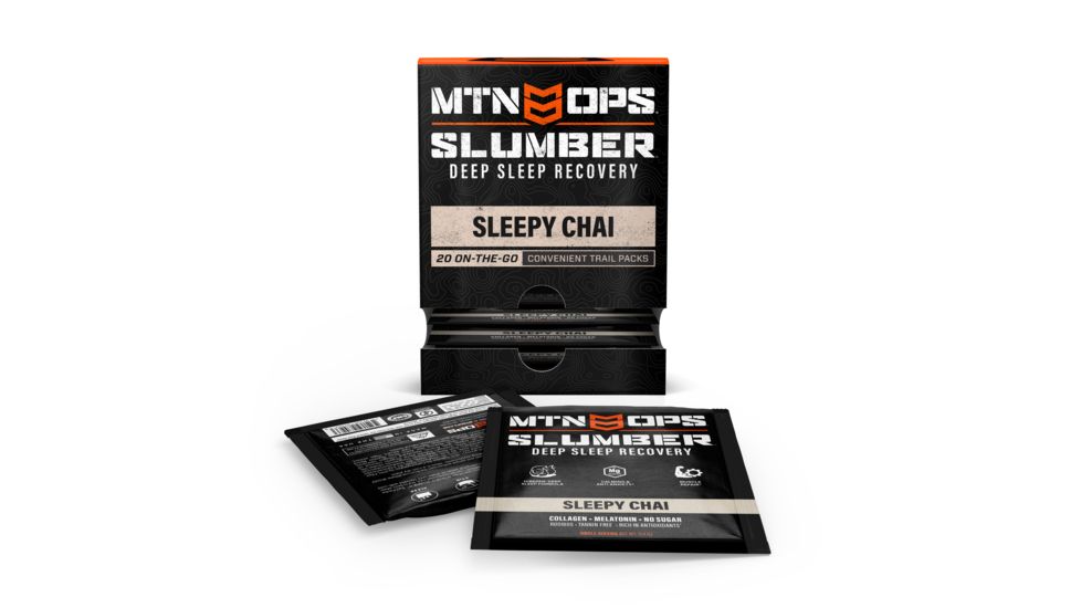 MTN OPS Slumber Deep Sleep Recovery, 20 Trail Packs, Sleepy Chai, 2107850320